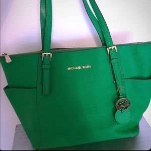 Michael Kors Green leather purse